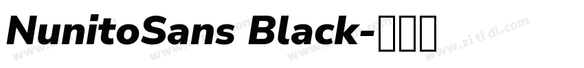 NunitoSans Black字体转换